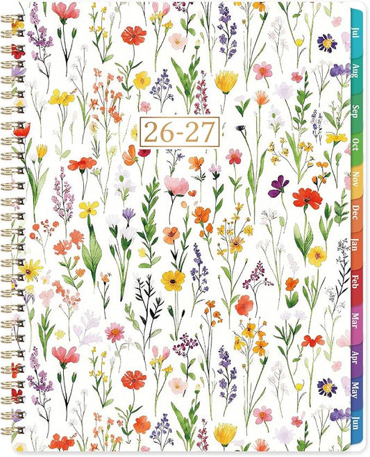 2026-2027 Planner - 9" x 11" Planner Weekly and Monthly 2026-2027, from JULY 2026 to JUNE 2027, Academic Calendar with Tabs, Twin-Wire Binding, Inner Pocket, Premium Thick Paper