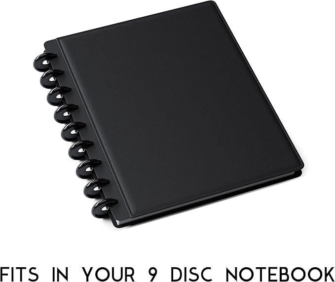 Discbound Undated Daily Plan Paper Refill, 120 GSM, 80 Sheets (160 Pages/Days), Happy Planner 9 Disc Pre-Punched Inserts, Loose Leaf, White, 7 inch x 9.25 Inch, Daily To-Do, Notes, and Scheduling