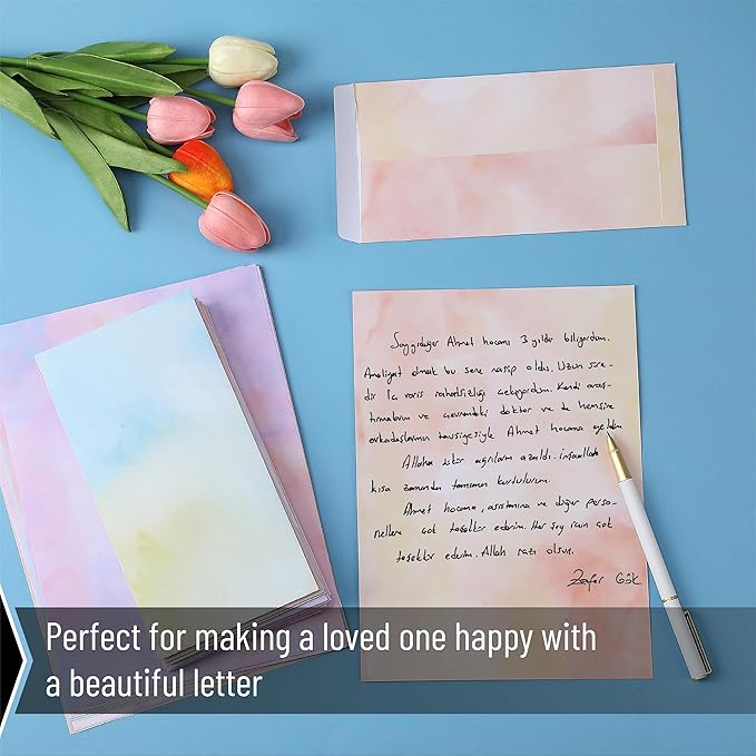 Mr. Pen Stationery Letter Set - 30 Writing Papers with 18 Envelopes, Cute Stationary for Letter Writing