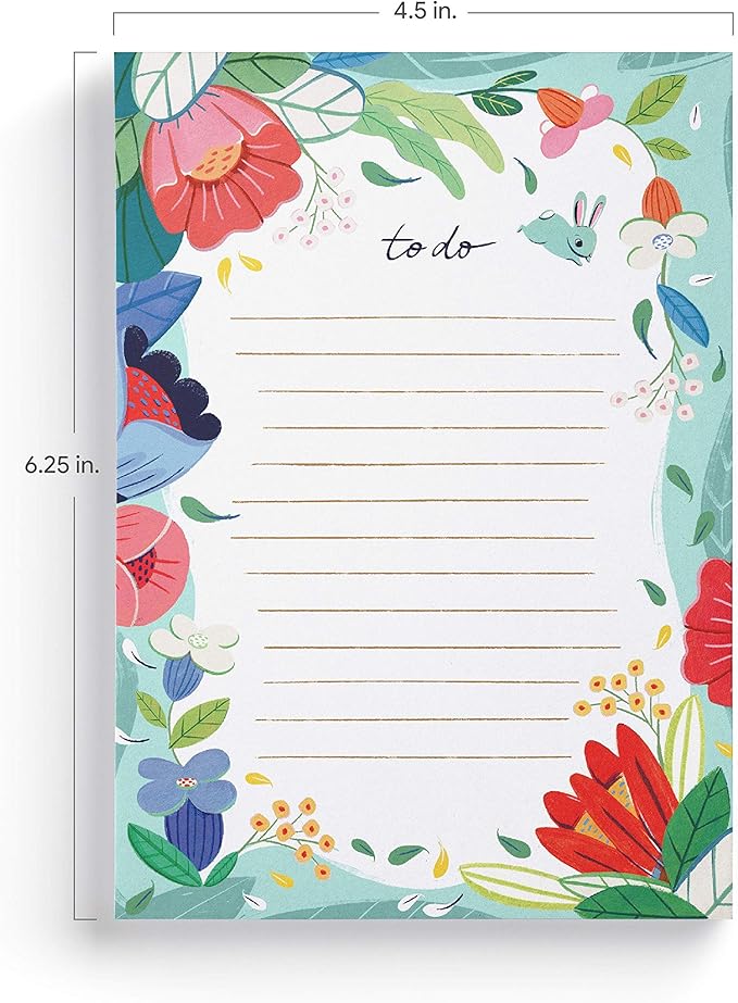 To Do List Note Pads (Set of 3) | Cute Floral Memo Notepads by Ana Sanfelippo