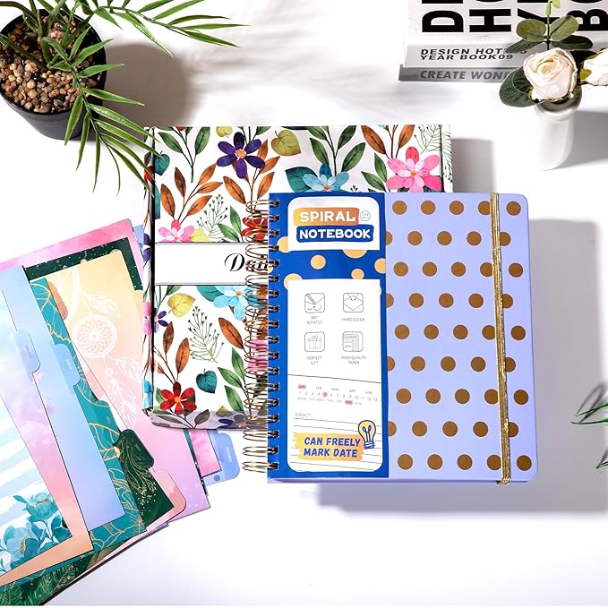 FLYING EAGLE Undated Work Planner Aesthetic Meeting Notebook for Work, Meeting Notes with Dividers Perfect Square Notebook for Women, Violet