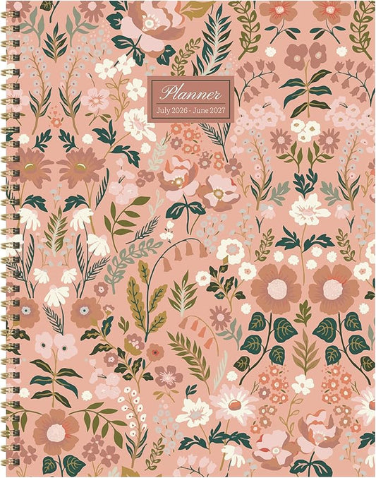 TF Publishing July 2026 - June 2027 Blooming Pink Large Weekly Monthly Planner