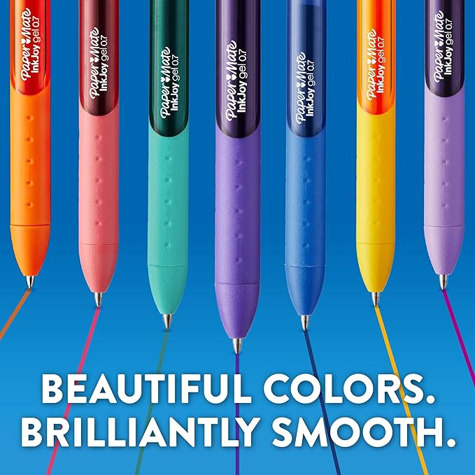 Paper Mate InkJoy Gel Pens Tropical Vacation Colors Medium (0.7mm) Point Retractable 4 Count