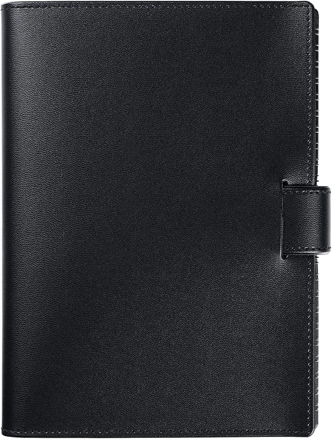 Maruman MNEMOSYNE Monthly Diary Planner 2022 (MND283-22) + Bonus 2023 Refill (MND283-23) + Notebook N195A with a stylish & durable Black PVC Cover, 1 ea (MNDN-22+23-05)
