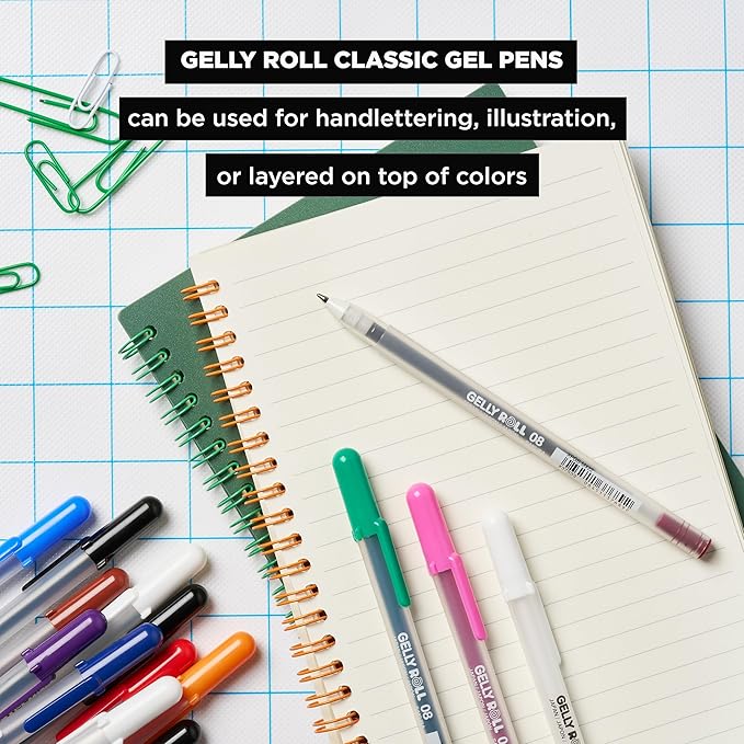 Sakura Gelly Roll Classic 05 (Fine Pt.) 6pk Pen, White