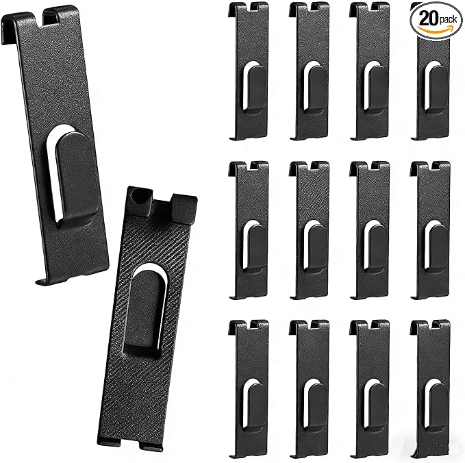20 Pack Gridwall Hooks Hangers Metal Grid Wall Picture Hooks Grid Wall Accessory for Art Clothes Painting, Panel, Pegboard, Shelf, Commercial Display