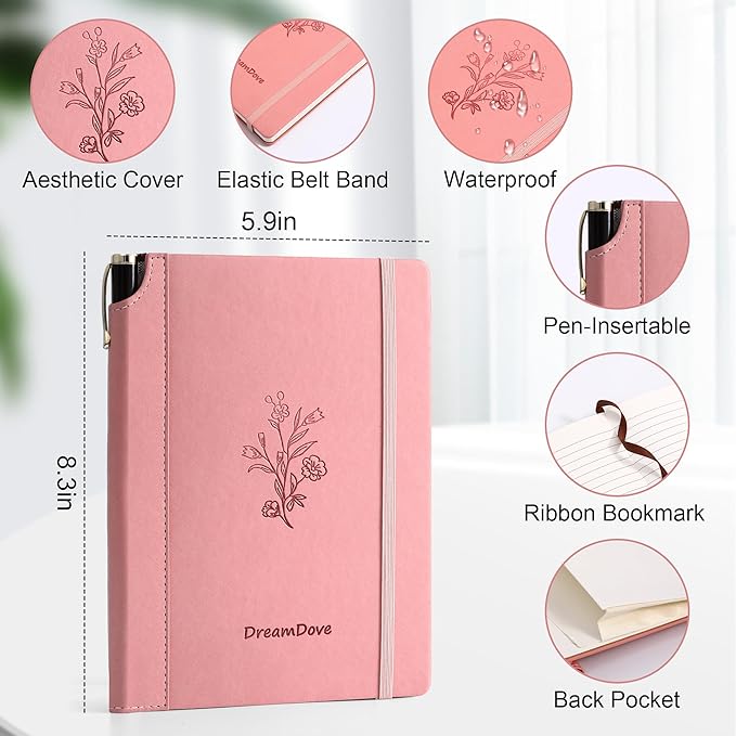 2026 Planner，Undated Weekly Planner With Pockets , Undated A5 Week Plan Notepad 5.5'' X 8.1'' Weekly Agenda Weekly To Do List Planner Notebook With Goal & Habit Tracker Organizer Inner Pocket, Perfect For Office Home School Supplies Vegan Leather Hardc...