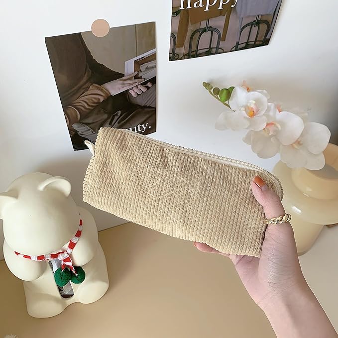 Cute Pencil Case Aesthetic Student Pencil Pouch Coin Pen Pouch Cosmetic Bag Office Stationery Organizer For Kids Teen School