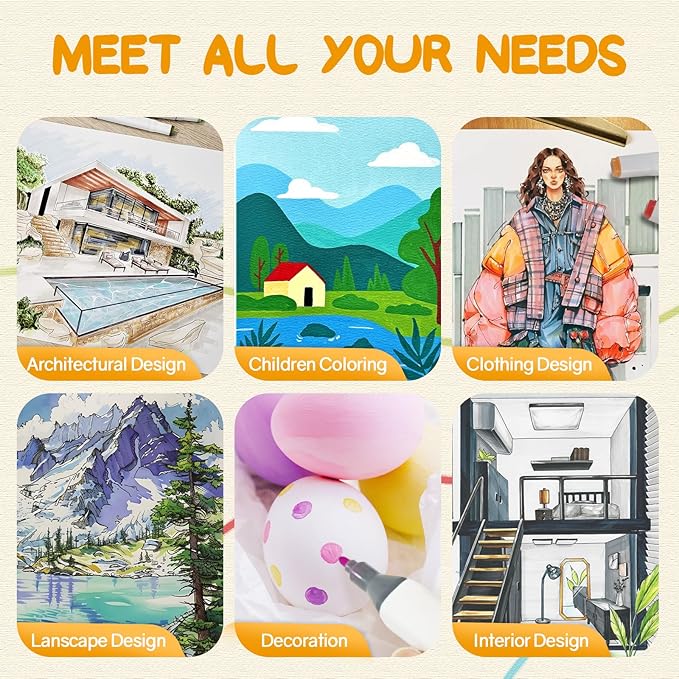 Alcohol Markers with APP, 168+2 Colors Dual Tip Art Marker for Adults Coloring Books, Alcohol Based Illustration Markers Set for Adult Artist Drawing Sketching Painting Lettering Cards