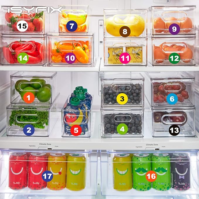 iSYFIX Multicolor Consecutive Number Stickers – 1 to 100, 2-inch, 1 Set – Vinyl Self Adhesive Premium Decal, Ideal for Inventory, Storage, Organizing, Boxes, Toolbox, Lockers & More, Indoor/Outdoor
