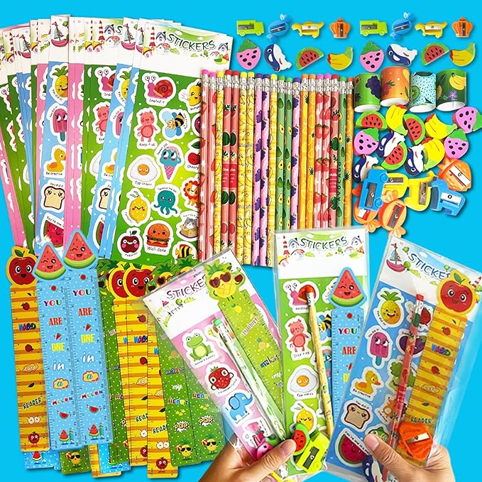 Goodie Bags for Birthday Party, 12 Pack Stationery Return Gifts for Birthday Party – Classroom Gifts for Students Class Gift Rewards Prizes