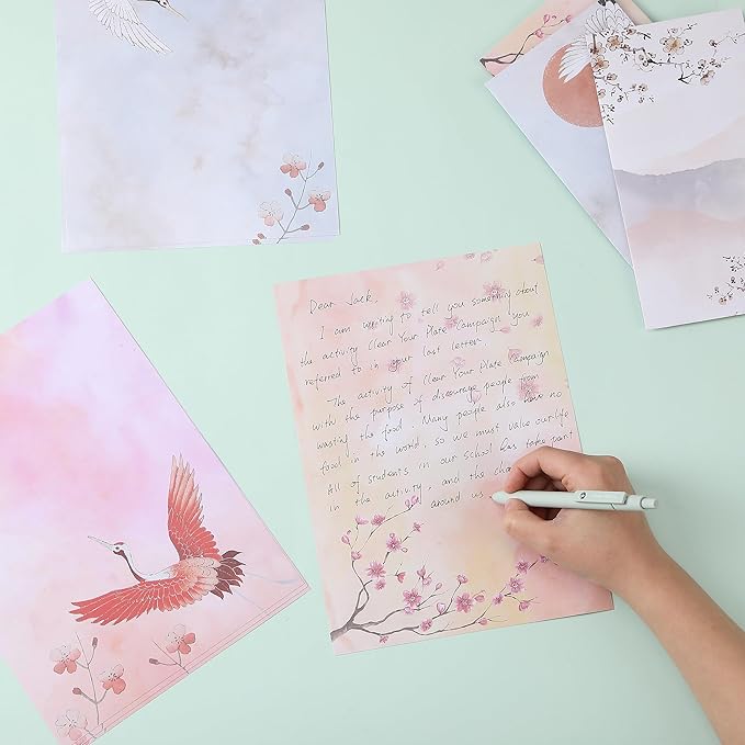 Mr. Pen Stationery Letter Set with Envelopes - 30 Writing Papers + 18 Envelopes, Cute Stationary Set for Writing Letters
