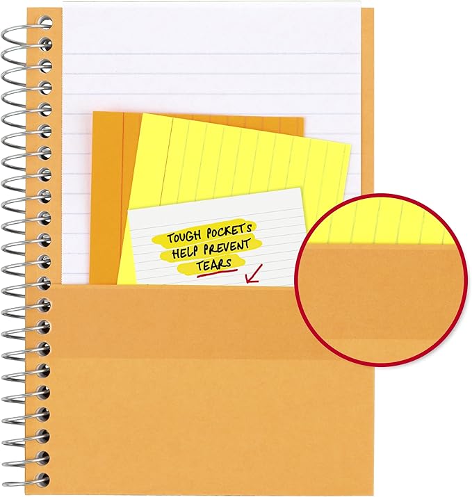 Five Star Spiral Notebook, 1 Subject, College Ruled Paper, 4-3/8" x 7", Personal Size, 80 Sheets, Fights Ink Bleed, Water Resistant Cover, Seaglass Green (450048CH1-ECM)