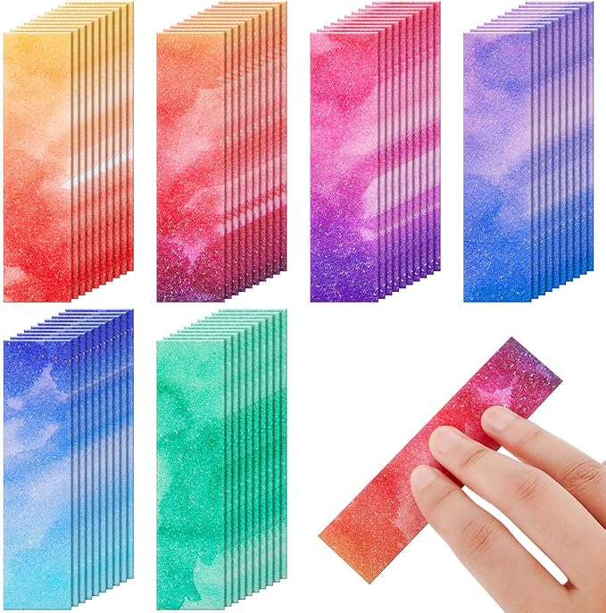 72 Pcs Anxiety Sensory Stickers Strips Adhesive Textured Mental Health Calm Stickers Mindfulness Fidget Decals Stress Anxiety Relief Items for Therapy Office Desk Counselor(Watercolor)