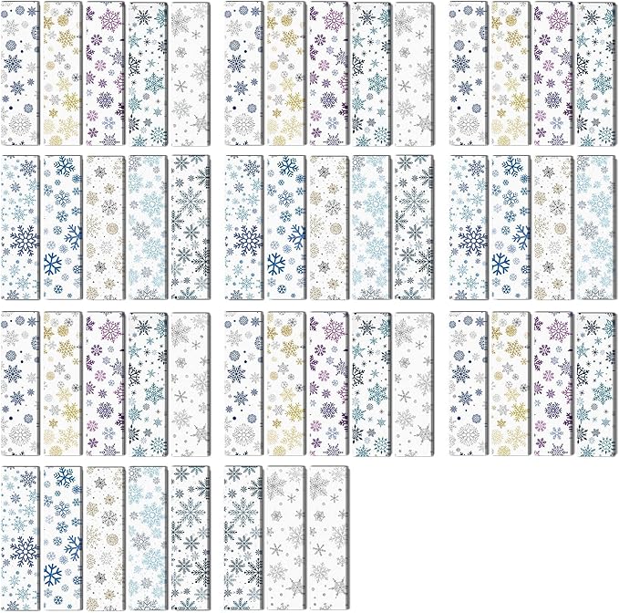 50PCS Calm Stickers for Anxiety Sensory Stickers for Relieve Adults Kids Teens Fidgets Stress Office&Classroom Supplies Anxiety Relief Items with Tactile Textured Surface (Snowflake)