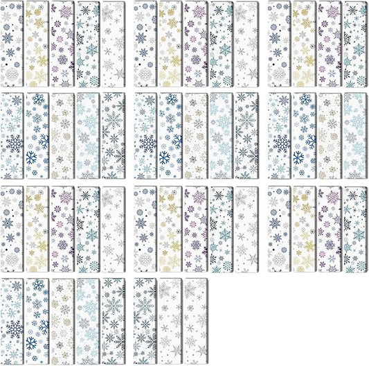 50PCS Calm Stickers for Anxiety Sensory Stickers for Relieve Adults Kids Teens Fidgets Stress Office&Classroom Supplies Anxiety Relief Items with Tactile Textured Surface (Snowflake)