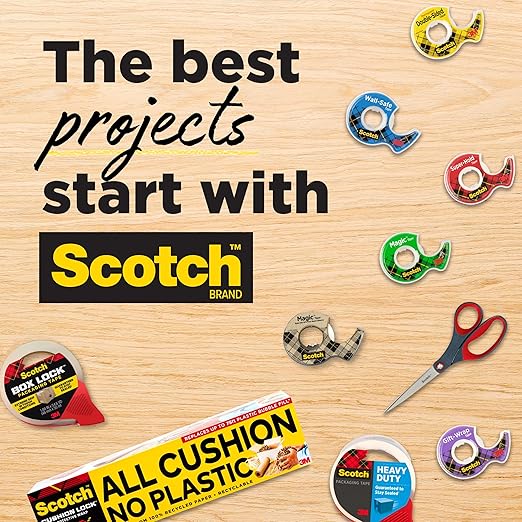 Scotch Magic Tape, Invisible, Home Office Supplies and Back to School Supplies for College and Classrooms, 16 Rolls