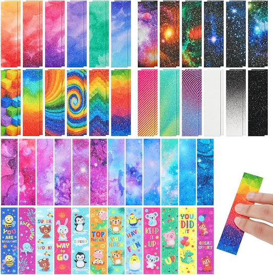 72 Pcs Anxiety Sensory Stickers Strips Adhesive Textured Mental Health Calm Stickers Mindfulness Fidget Decals Stress Anxiety Relief Items for Therapy Office Desk Counselor(Mixed)