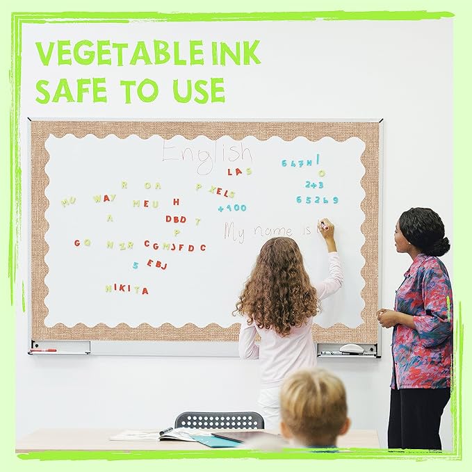 60 Feet Bulletin Board Borders, Scalloped Rolled Border Trim Decoration Bulletin Boards, Walls, Desks, Windows, Doors for School, Classroom & Offices