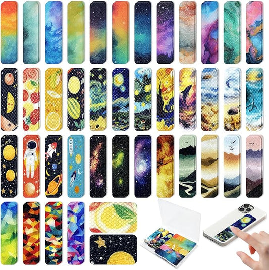 90PCS Sensory Stickers – 2 Textured Surface, Storage Box Included – Sensory & Calming Strips for Office, Classroom Desk, Teachers, Adult Stickers for Anxiety Relief, Stress (Colourful)