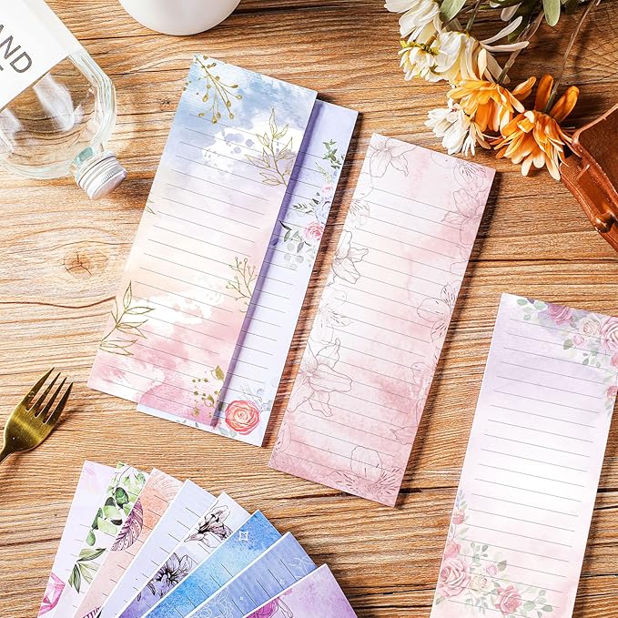 Sinmoe 12 Pack Grocery List Magnet Pad for Fridge Magnetic Notepads for Refrigerator Shopping to Do List Memo Notepad for Shopping for Women men(Bible Verse Style)