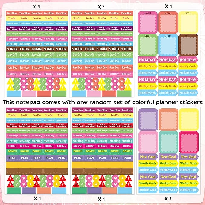 To Do List Pad - Spiral Bound Daily Tear Off Planner Notepad Undated with Checklist, 52 Sheets Vertical Design for Teachers, Office, Students, Appreciation Christmas Gifts (Retro Floral)