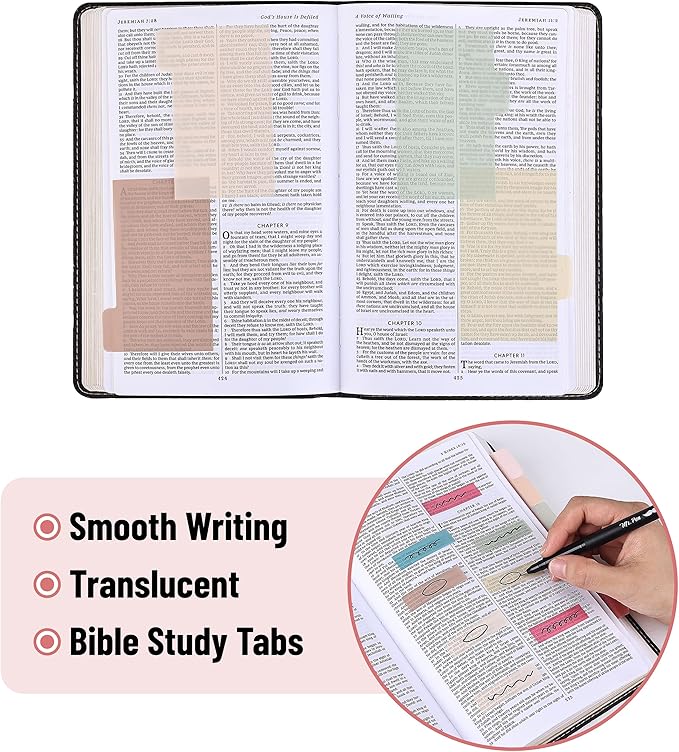 Mr. Pen Sticky Note Set - 410 Pack with Vintage Colors, Transparent and Divider Tabs for Planners