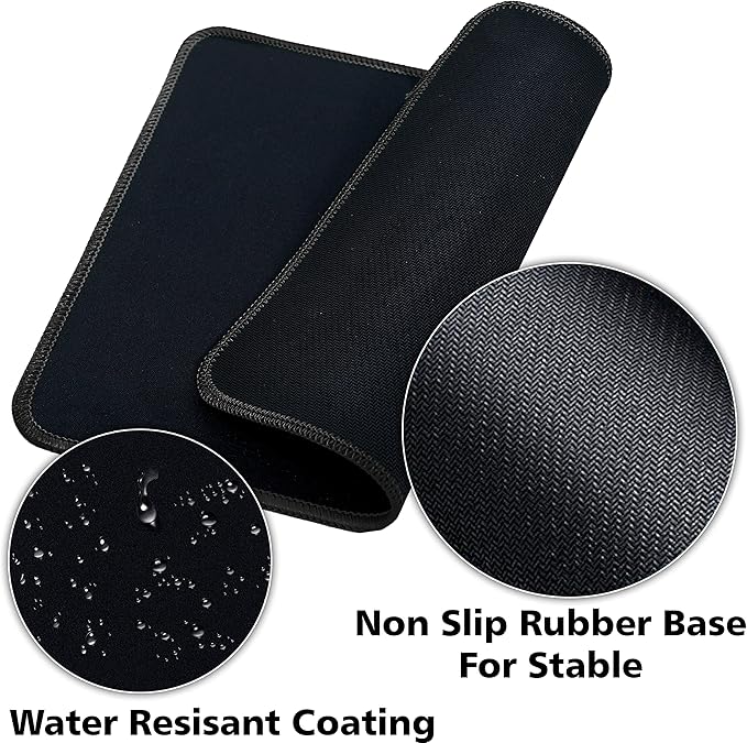 SaiTech IT 20 Pack 2mm Mouse Pad with Stitched Edges Non-Slip Rubber Base, Premium-Textured and Waterproof Mousepads Bulk, Mouse Pad Multipack Mousepad for Computers, Laptop, 8.66 x 7.1 inch