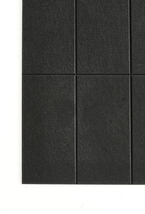 Large Bulletin Board 48x36- Office Wall Organizer to Replace Your Old Cork Boards for Walls for Office Decor - 24-Pack Felt Wall Tiles for Use in Home Office Decor as Photo Board (Black)