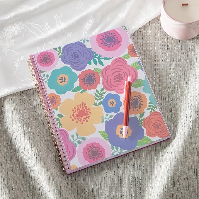 Blue Sky Weekly and Monthly Academic Year Planner Calendar, July - June, Flexible Pocket Cover, Wirebound, Storage Pocket, Laminated Tabs, Mahalo (Mahalo- 2025/2026, 8.5" x 11")