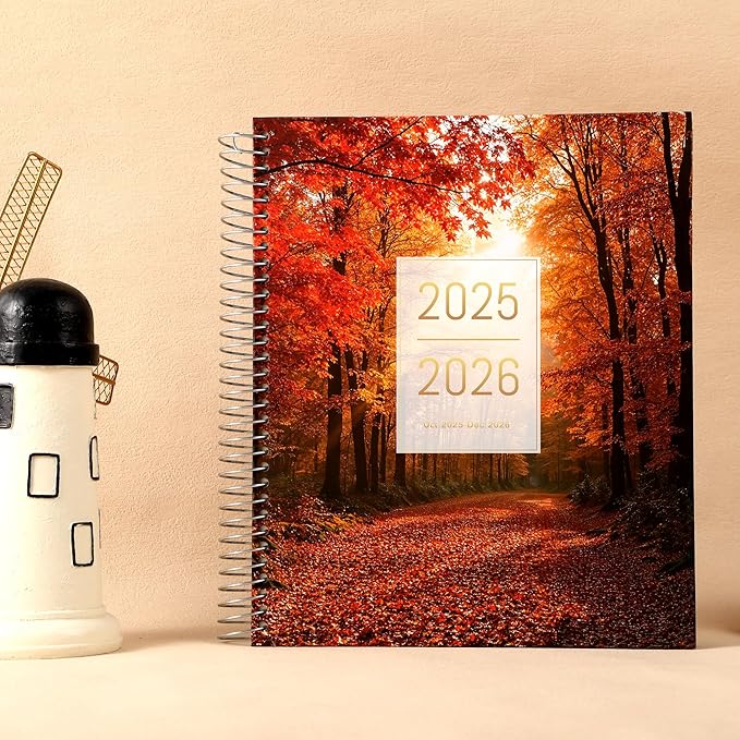 CAGIE 2026 Planner Oct 2025-Dec 2026 Hourly Daily 2025-2026 Weekly Monthly Planners for Women 25-26 Day Hardcover Calendar Agenda with Stickers, 8.5 x 11