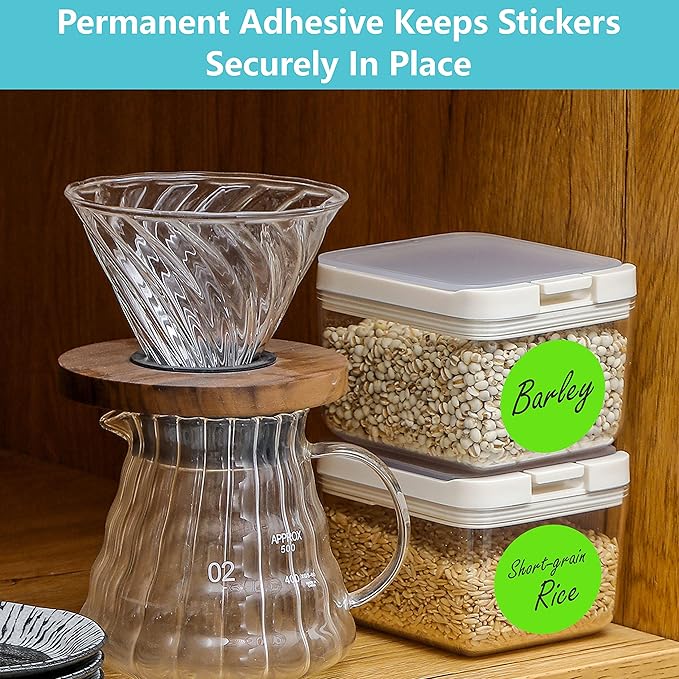 500 PCS Round Green Color Coding Circle Dots Inventory Stickers Labels with Perforation Line in Roll (3" in Diameter)