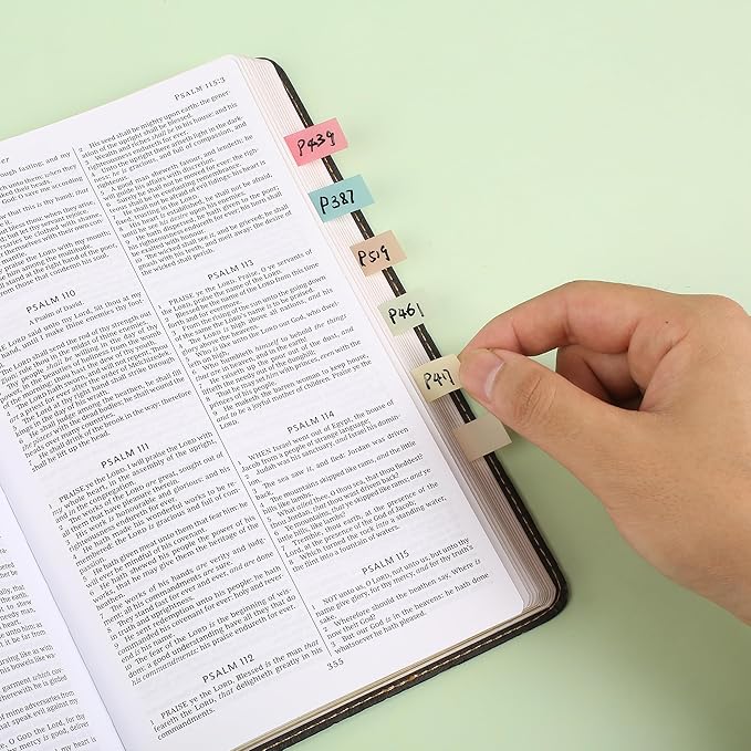 Mr. Pen Sticky Note Set - 410 Pack with Vintage Colors, Transparent and Divider Tabs for Planners