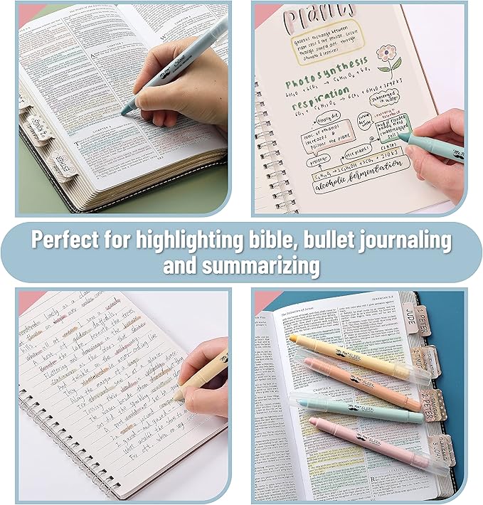 Mr. Pen- Gel Highlighters, 4 Pack, Pastel Green, Bible Highlighters for Bibles That Do Not Bleed