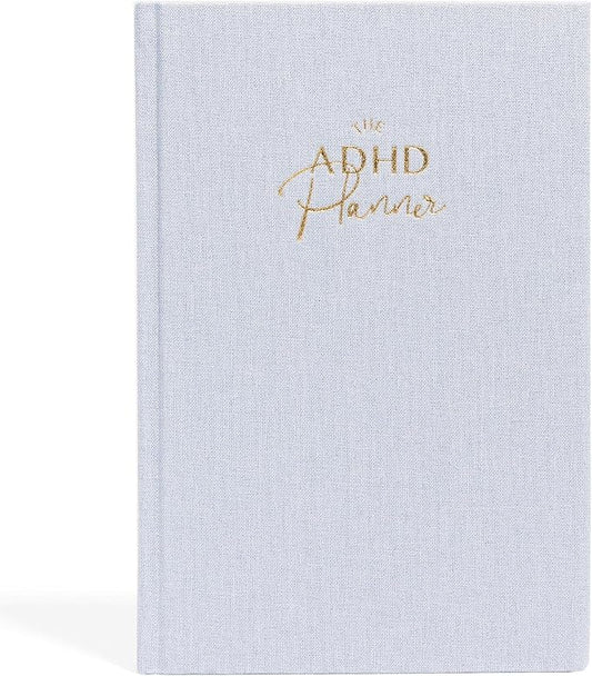 The ADHD Planner for Adults - Undated Daily & Weekly ADHD Journal for Disorganized People, 90 Days - Habit Tracker, Record Emotions & Mood - Academic Goals - Structure & Focus for Adults Brains