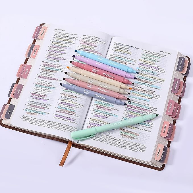 Mr. Pen- Dual Tip Highlighters, Assorted Colors, 8 Pack, Fine & Chisel Tip, Cute Highlighter Pens, Markers