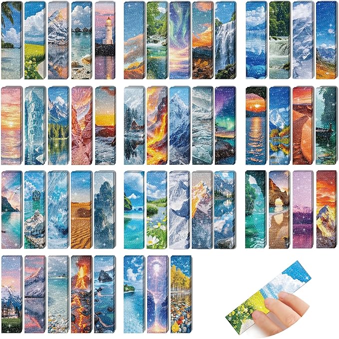 50PCS Calm Stickers for Anxiety Sensory Stickers for Relieve Adults Kids Teens Fidgets Stress Office&Classroom Supplies Anxiety Relief Items with Tactile Textured Surface Patterns(Mountain)