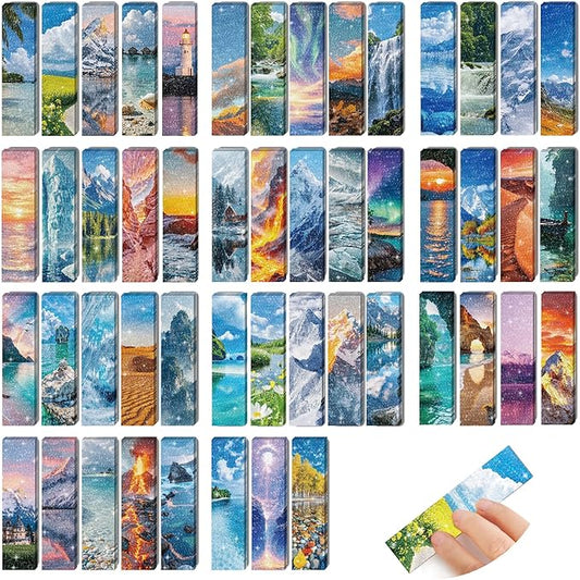 50PCS Calm Stickers for Anxiety Sensory Stickers for Relieve Adults Kids Teens Fidgets Stress Office&Classroom Supplies Anxiety Relief Items with Tactile Textured Surface Patterns(Mountain)