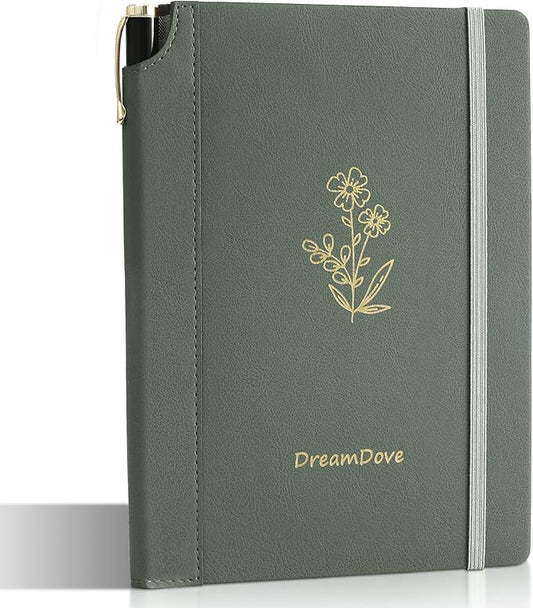 2026 Planner，Undated Weekly Planner With Pockets , A5 Week Plan Notepad5.5'' X 8.1'' Weekly Agenda Weekly To Do List Planner Notebook With Goal & Habit Tracker Organizer Inner Pocket, Perfect For Office Home School Supplies Vegan Leather Hardcover (flo...