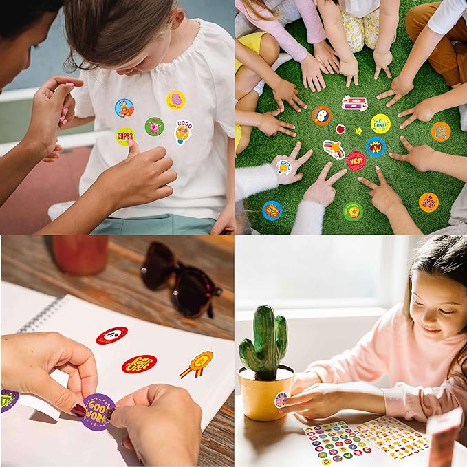 3030+PCS Incentive Stickers, 600+ Designs Animals/Medals/Stars Motivational Sticker Reward Gifts for Teacher Parents Classroom Encourage Kids to Do Chores Go to The Toilet (64 Sheets)