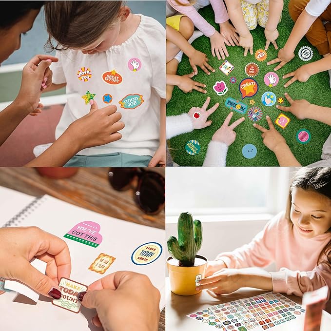 4420+PCS Incentive Stickers, 400+ Designs Stars/Flowers/Thumbs Motivational Sticker Reward Gifts for Teacher Parents Classroom Encourage Kids to Do Chores Go to The Toilet (64 Sheets)