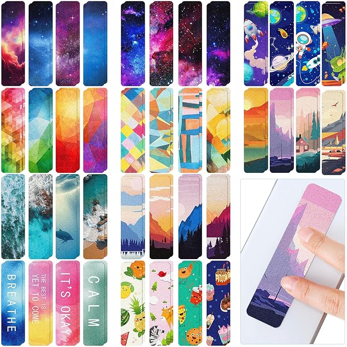 Crtiin 80 Pcs Anxiety Sensory Stickers with Inspirational Quotes Calm Textured Relief Mental Health Stickers Office Adhesive Sensory Tape Anti Stress for Adults(Shiny)