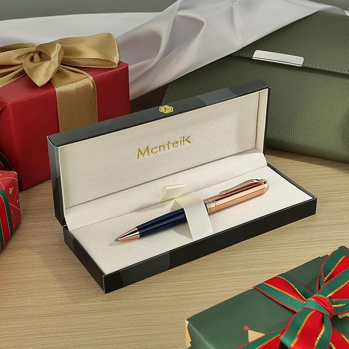 Luxury Gel Pen, Top Set With 8mm Brilliant Diamond,Bright Orange Pen Lacquer,Rose Real Gold Finish, Black Refill,Elegant Gift Pen For Women, Unique, Office,Nice Designer Pens