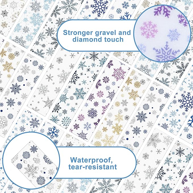 50PCS Calm Stickers for Anxiety Sensory Stickers for Relieve Adults Kids Teens Fidgets Stress Office&Classroom Supplies Anxiety Relief Items with Tactile Textured Surface (Snowflake)