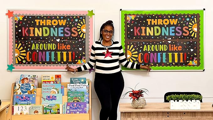 Sproutbrite Classroom Banner Decorations - Motivational & Inspirational Growth Mindset for Teachers and Students
