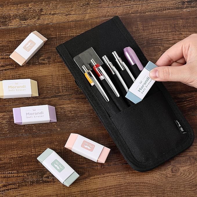 Mr. Pen- Erasers, 10 Pack, Pencil Eraser, Morandi Colors, Erasers for Pencils