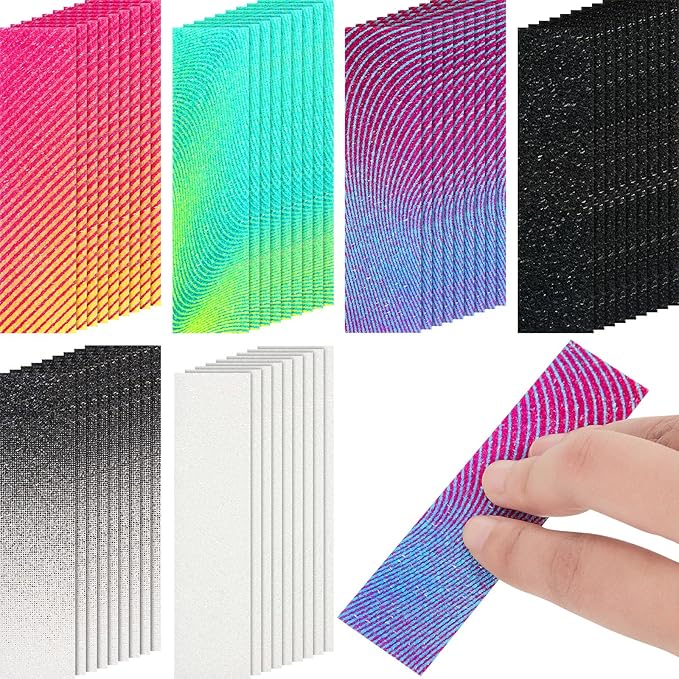 72 Pcs Anxiety Sensory Stickers Strips Adhesive Textured Mental Health Calm Stickers Mindfulness Fidget Decals Stress Anxiety Relief Items for Therapy Office Desk Counselor(Gradient)