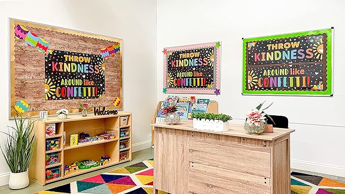 Sproutbrite Classroom Banner Decorations - Motivational & Inspirational Growth Mindset for Teachers and Students