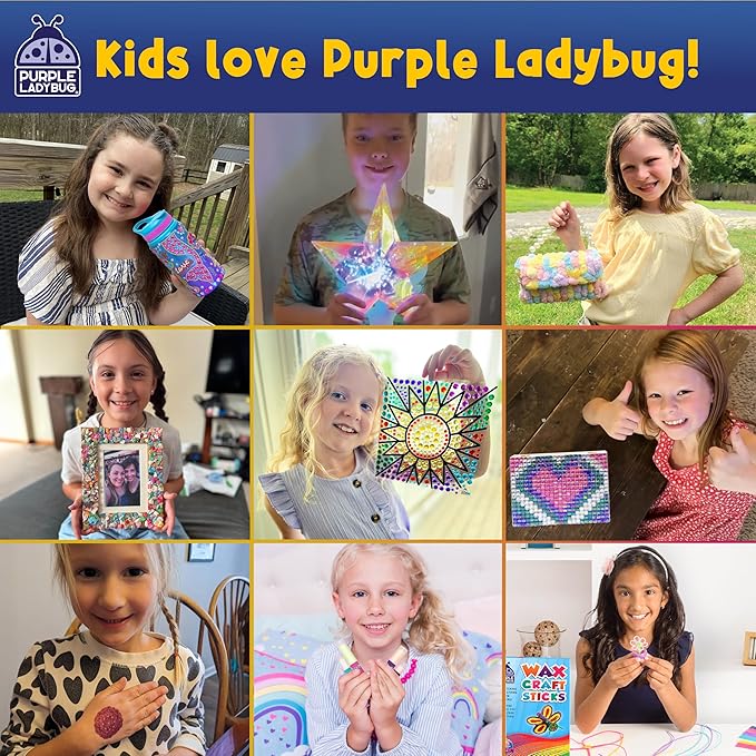Purple Ladybug 3D Puffy Stickers for Kids - 40 Sheets, 950+ Foam Stickers for Toddler Girls & Boys, Classroom & Teachers Must Haves, Boredom Buster - Back to School Gift for Kindergarten Girls & Boys