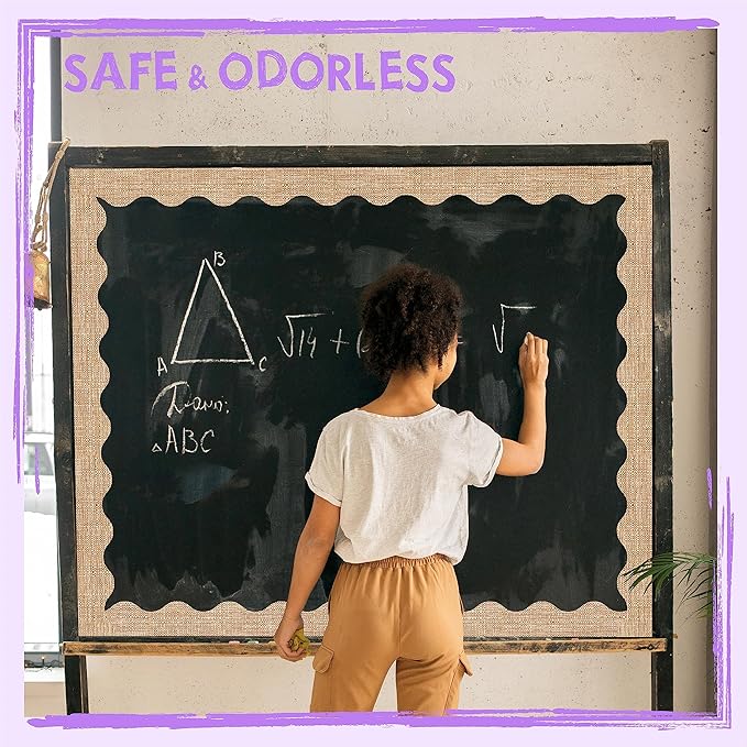 60 Feet Bulletin Board Borders, Scalloped Rolled Border Trim Decoration Bulletin Boards, Walls, Desks, Windows, Doors for School, Classroom & Offices
